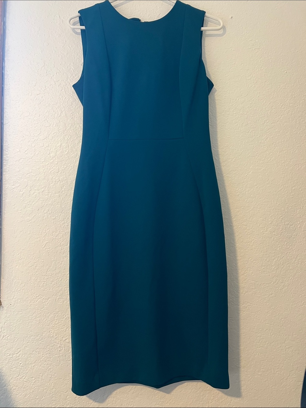Calvin Klein Teal Sleeveless Sheath Dress
